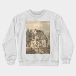 Half Timbered and Thatched Shack by Thomas Hearne Crewneck Sweatshirt